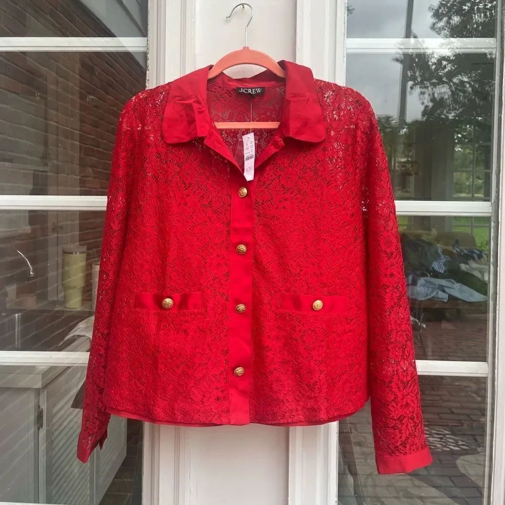 J Crew Lace Lady Jacket NWT - Picture 3 of 6